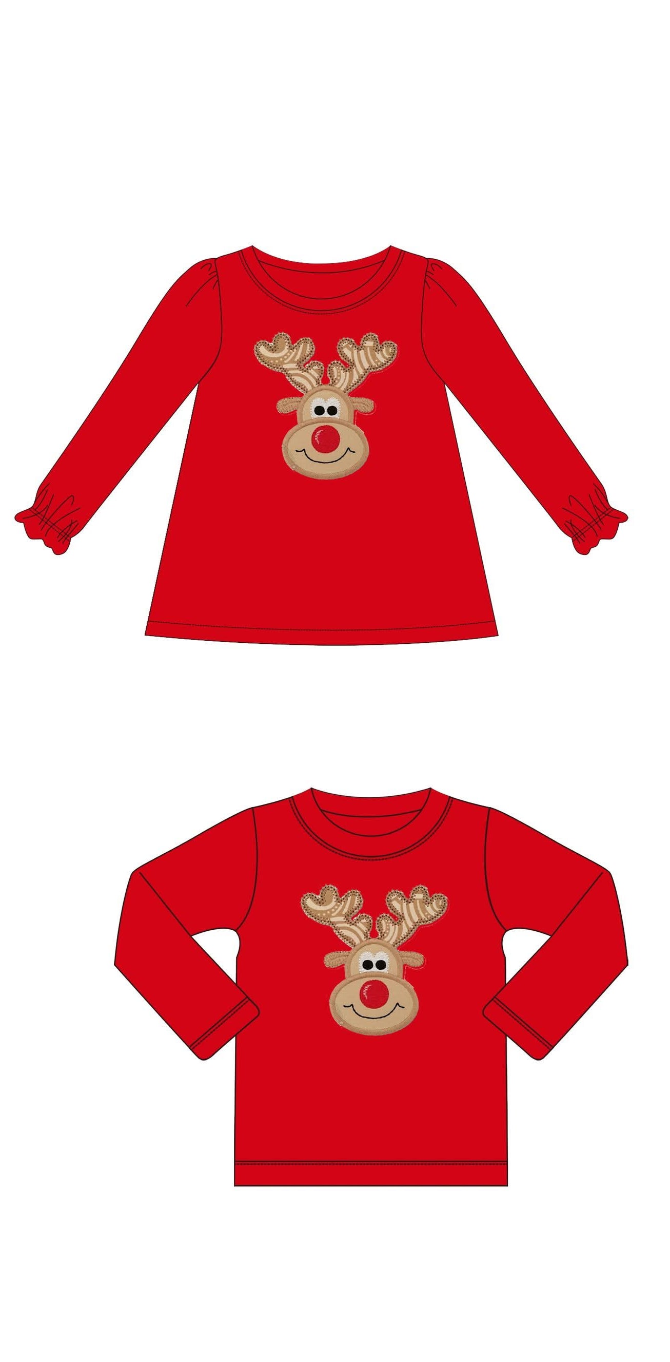 Red Reindeer Christmas Shirts