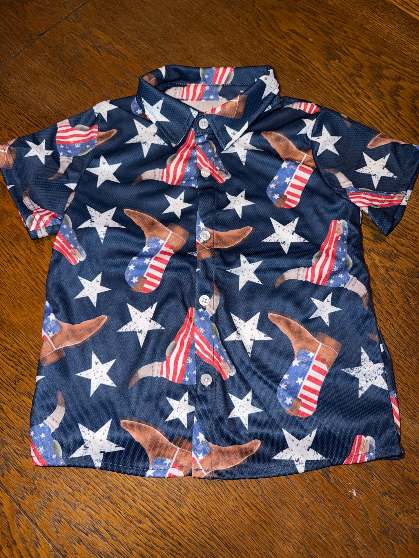Boots & Stars Collared Shirt