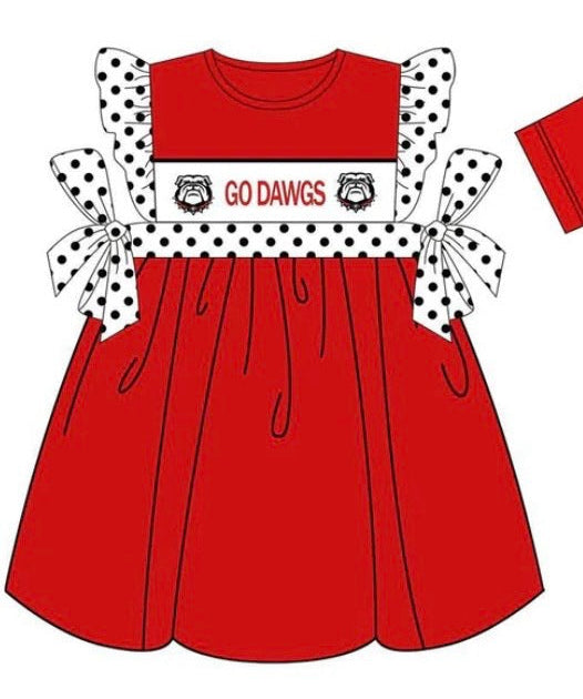 “Go Dawgs” Girls Dress