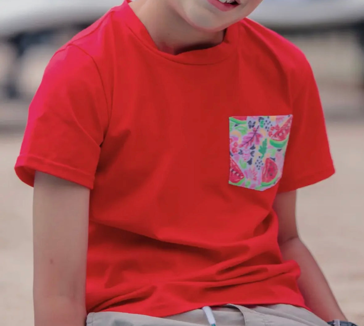 Kids In the Summertime Pocket Tshirt