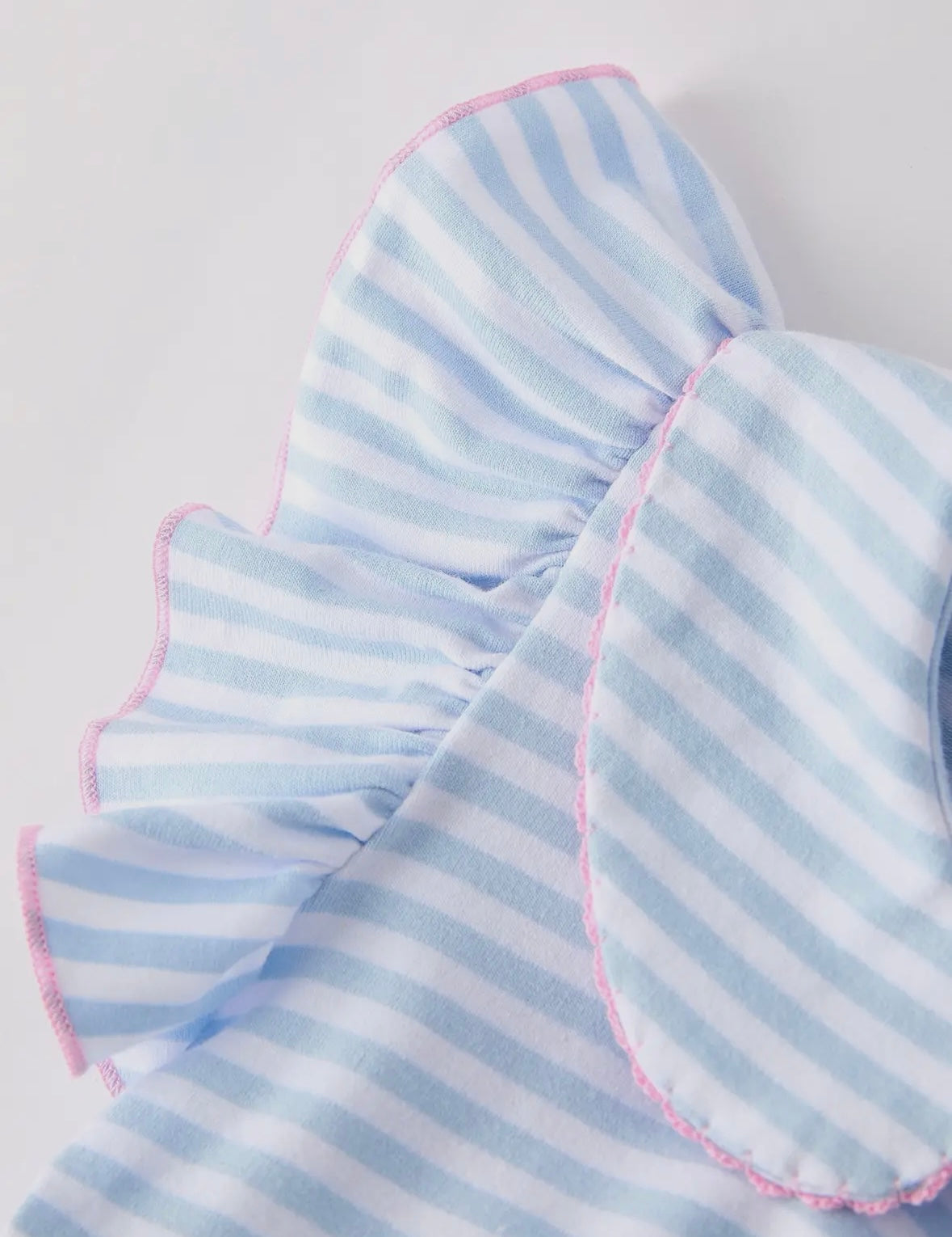 Blue Striped Pencil Bow Dress