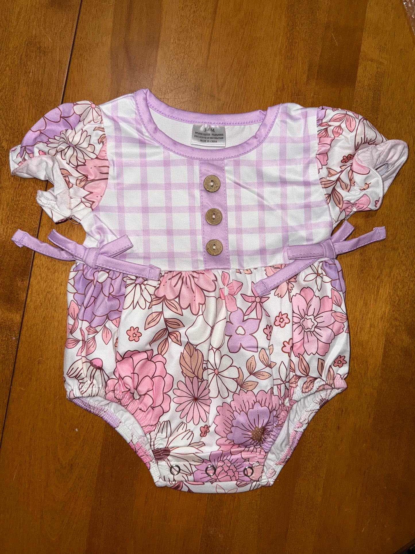 Lilac Lattice with Pink & Lilac Floral