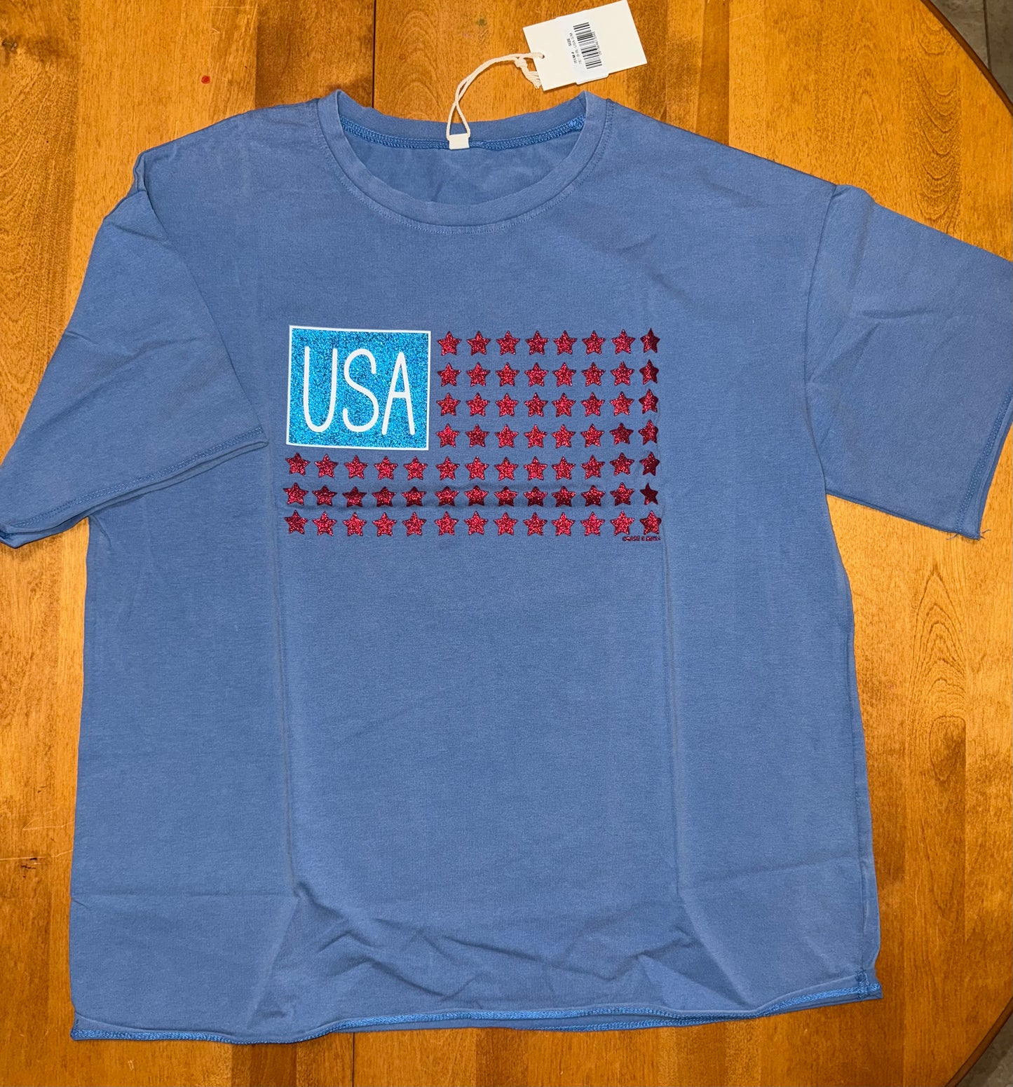 USA Flag Boxy Tshirt