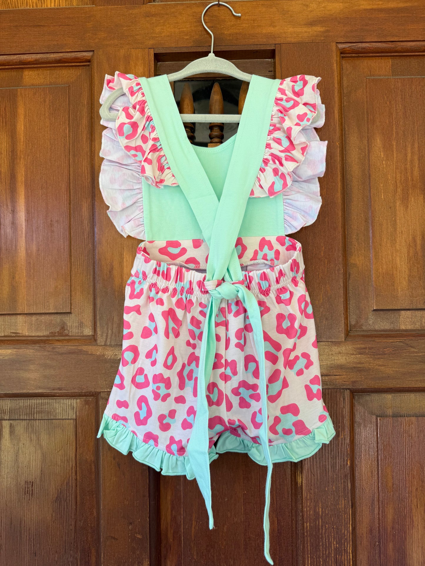 Pink Leopard Romper