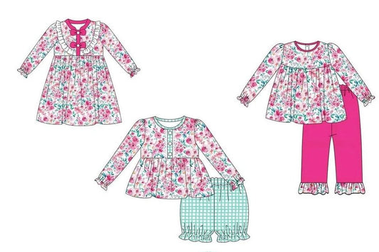 Hot Pink Winter Floral