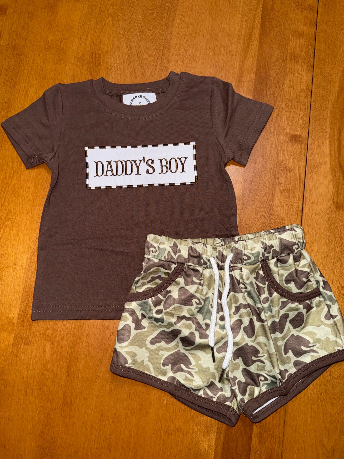 Camo Daddy's Boy Short Set