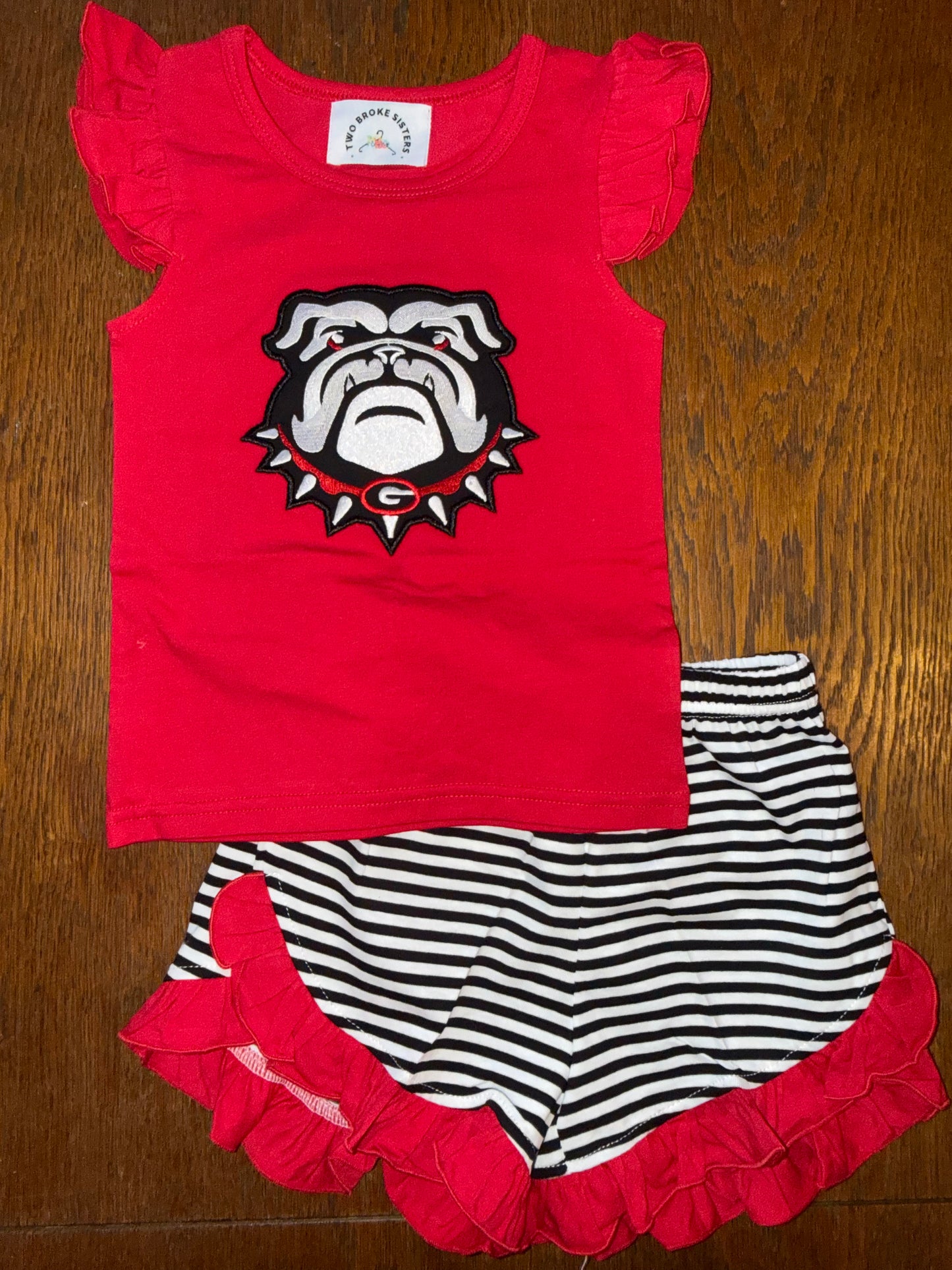 Dawgs Striped Short Set