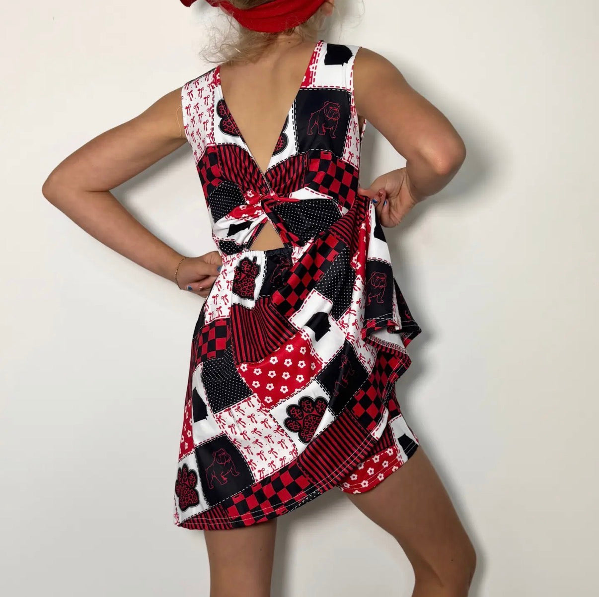 Dawgs Patchwork Athletic Dress