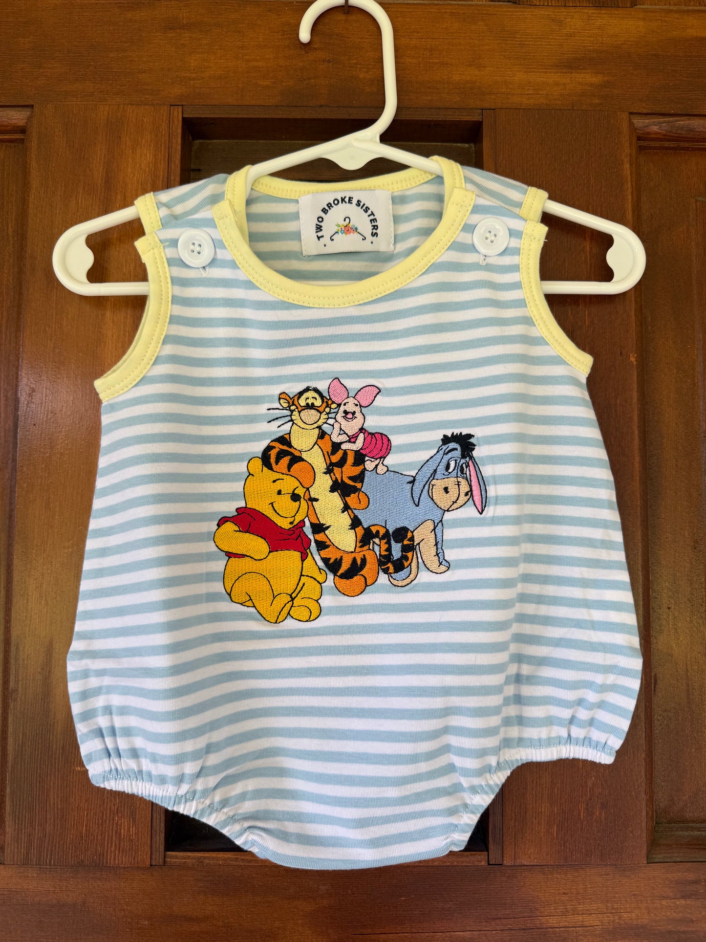 Blue Stripe Winnie & Friends
