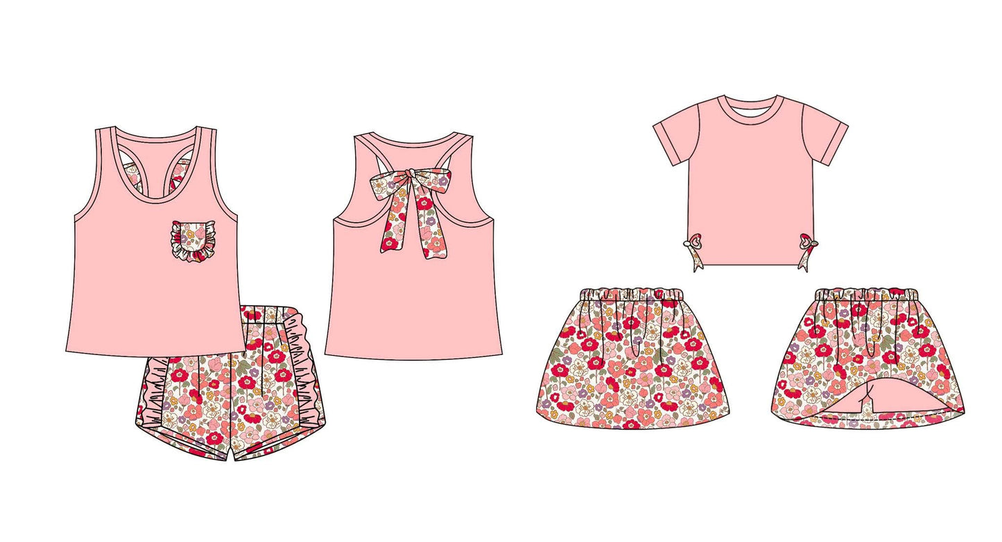 Peach Floral Sets