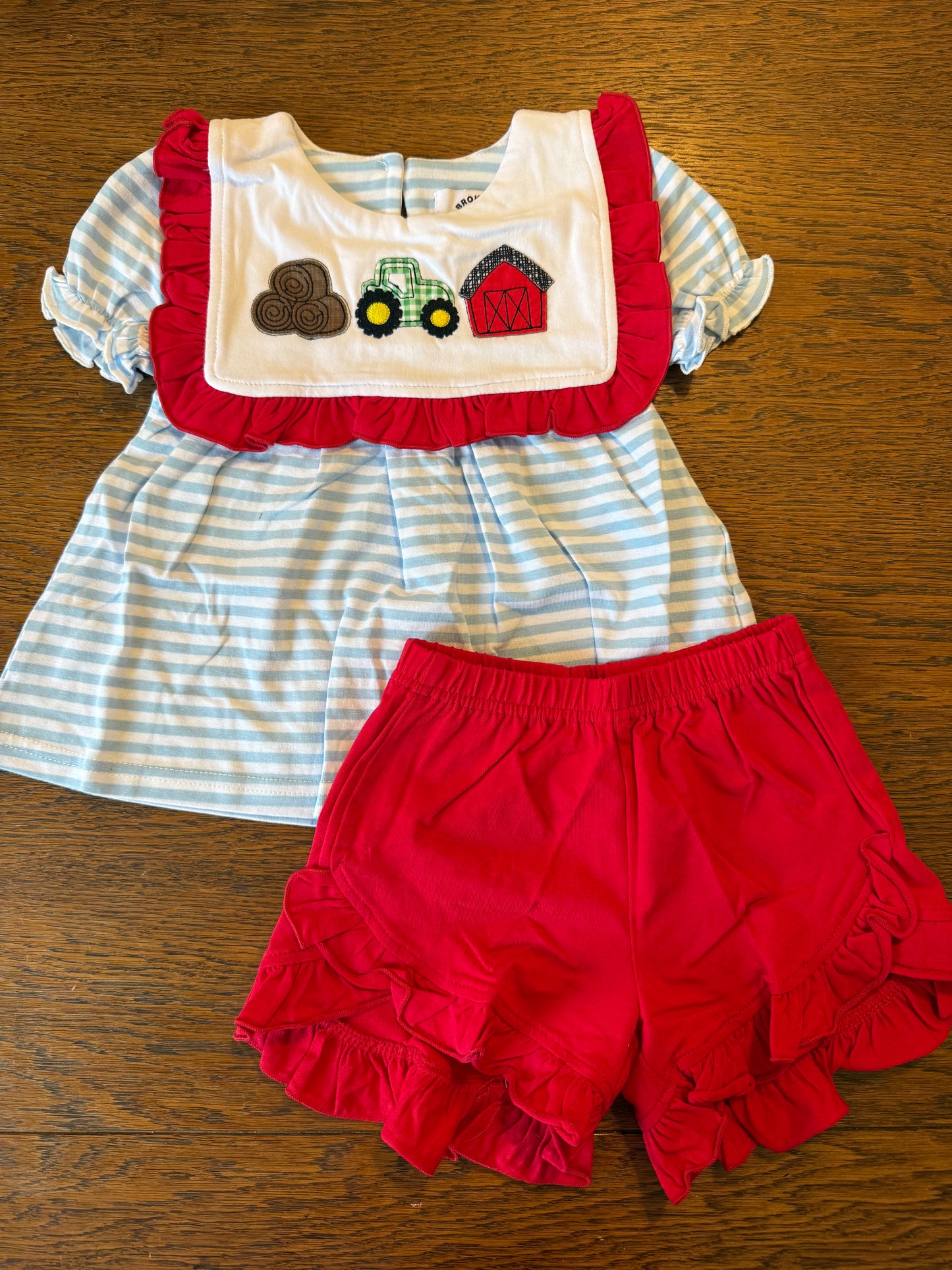 Farm Peter Pan Ruffle Short Set