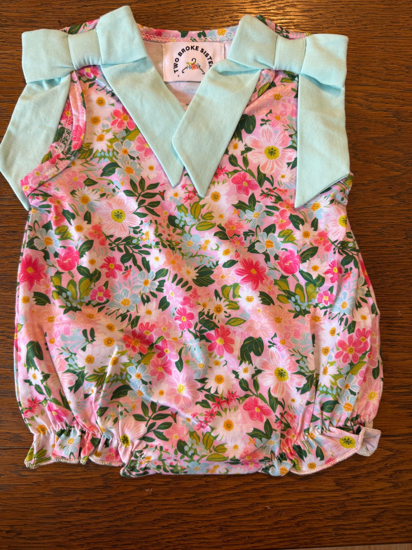 Aqua Floral Bubble