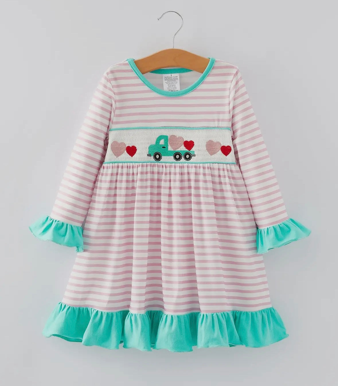 Heart like a Truck Smocked Dress