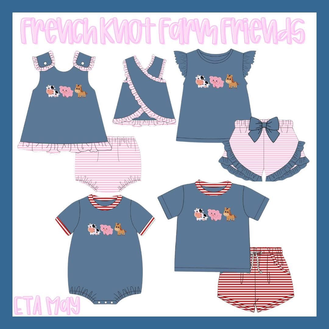 French Knot Farm Animals