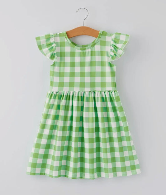 Green Plaid Play Dress