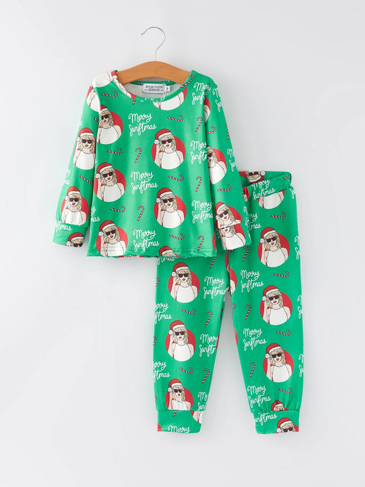 Girls Taylor Swift Christmas Pajamas