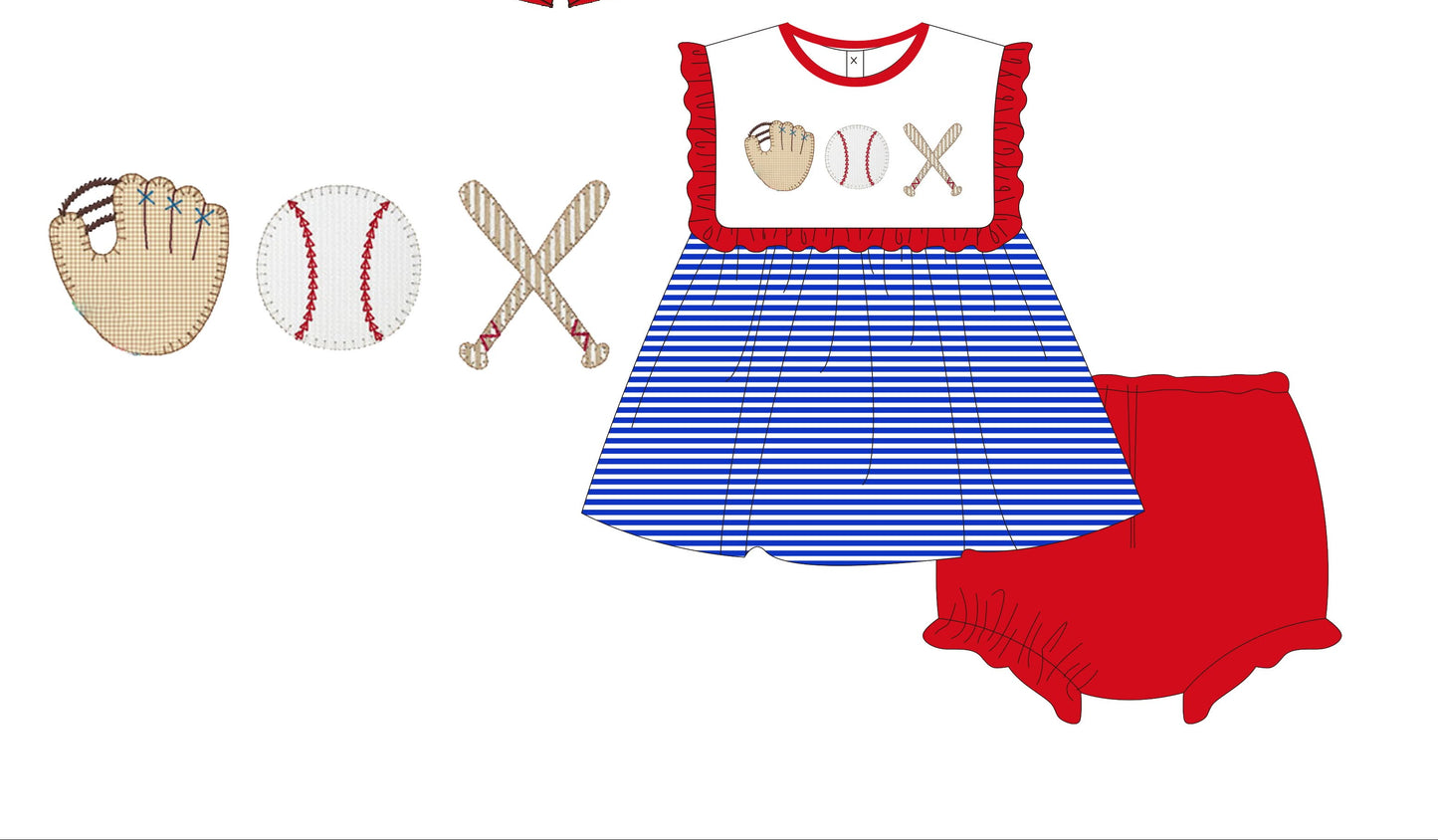 Play Ball Bloomer Set