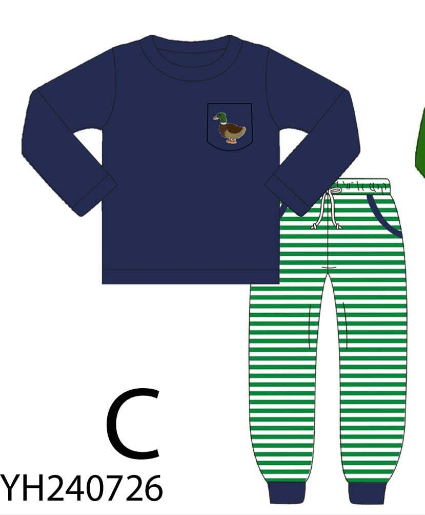 Boys Long Sleeve Duck Pant Set