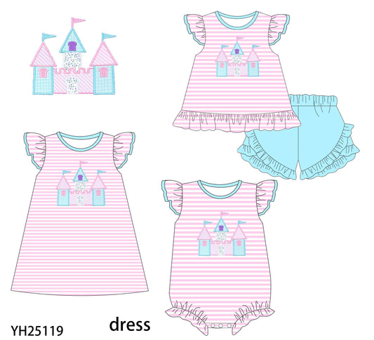 Pink Stripe Magical Castle