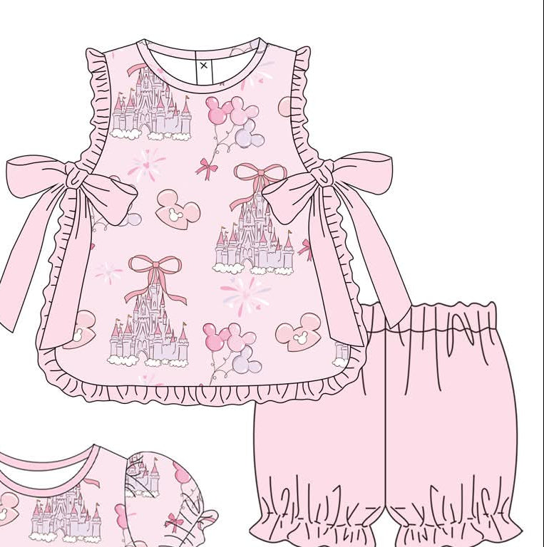 Light Pink Castle Bloomer Set