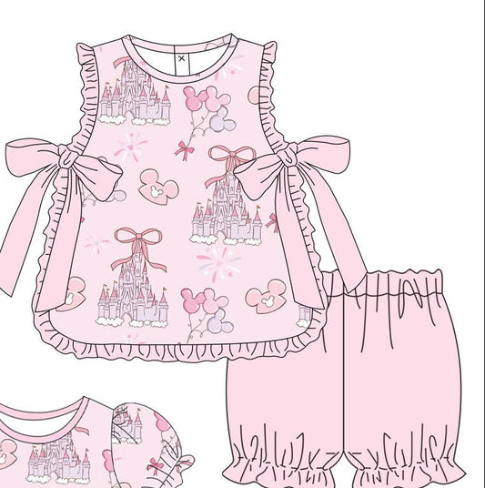 Light Pink Castle Bloomer Set
