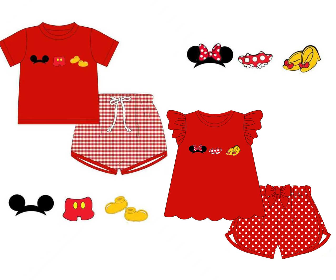 Red MM Accessories Set