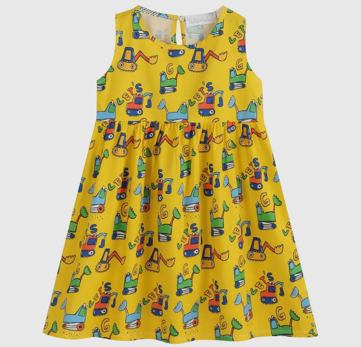 Tutu & Lulu Yellow Construction Dress