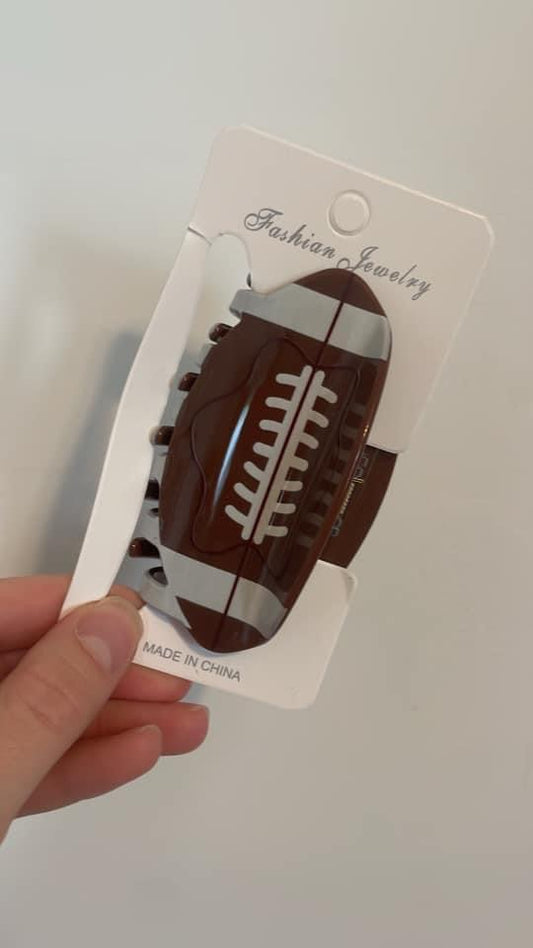 Football Hair Clip