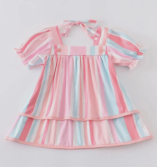 Striped Bow Back Top