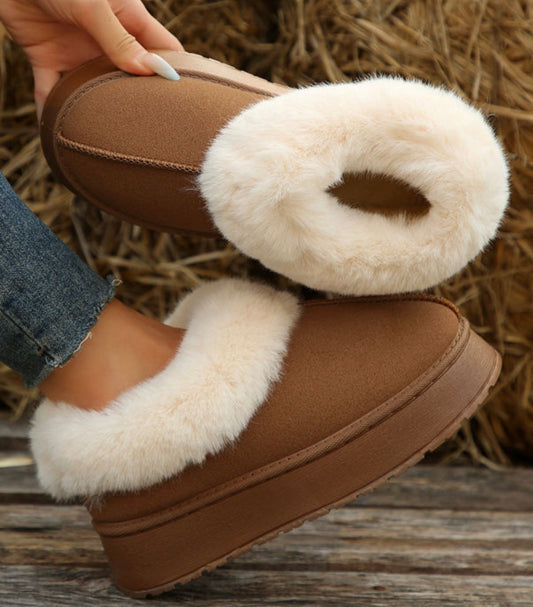 Fuzzy Platform Slipper