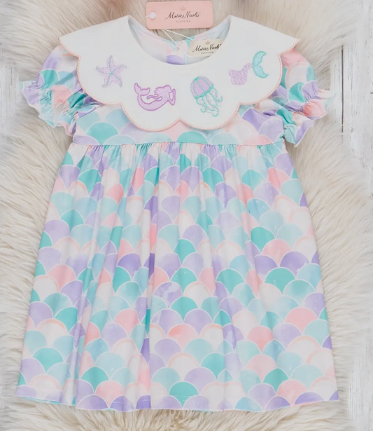 Mermaid Embroidered Dress