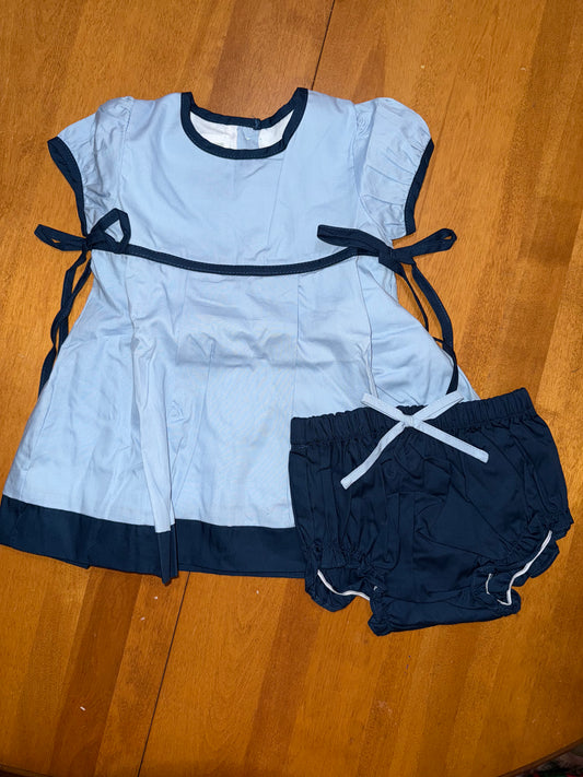 Lil Cactus Blue Bloomer Set
