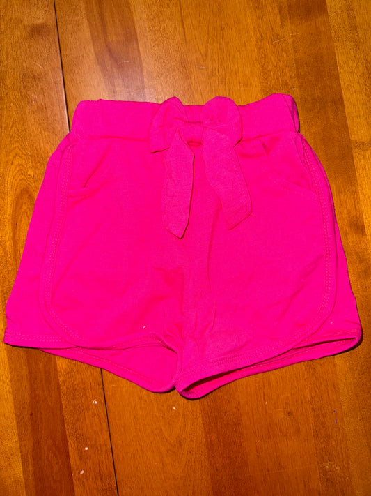 Hot Pink Cotton Shorts