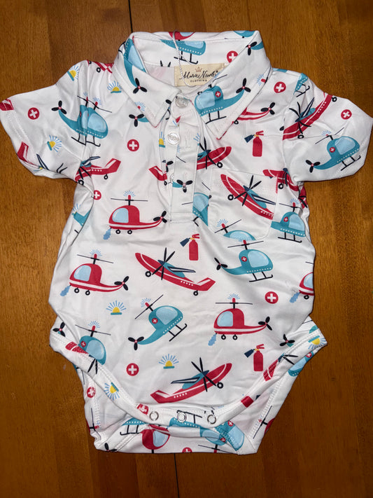 Helicopters & Planes Onesie