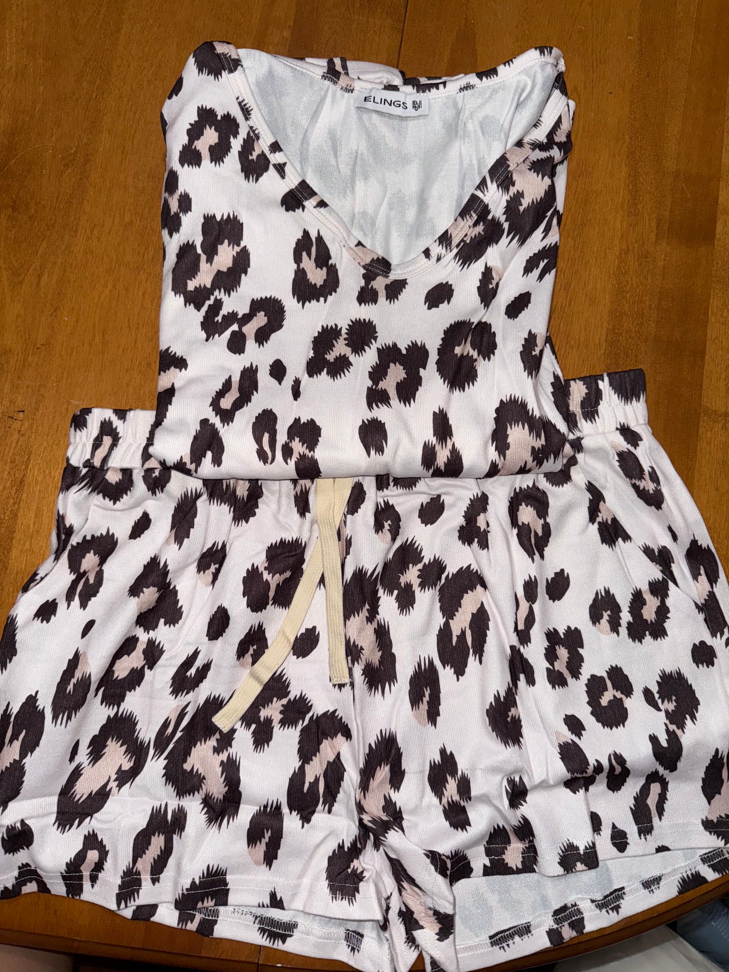 Long Sleeve Leopard Lounge Set