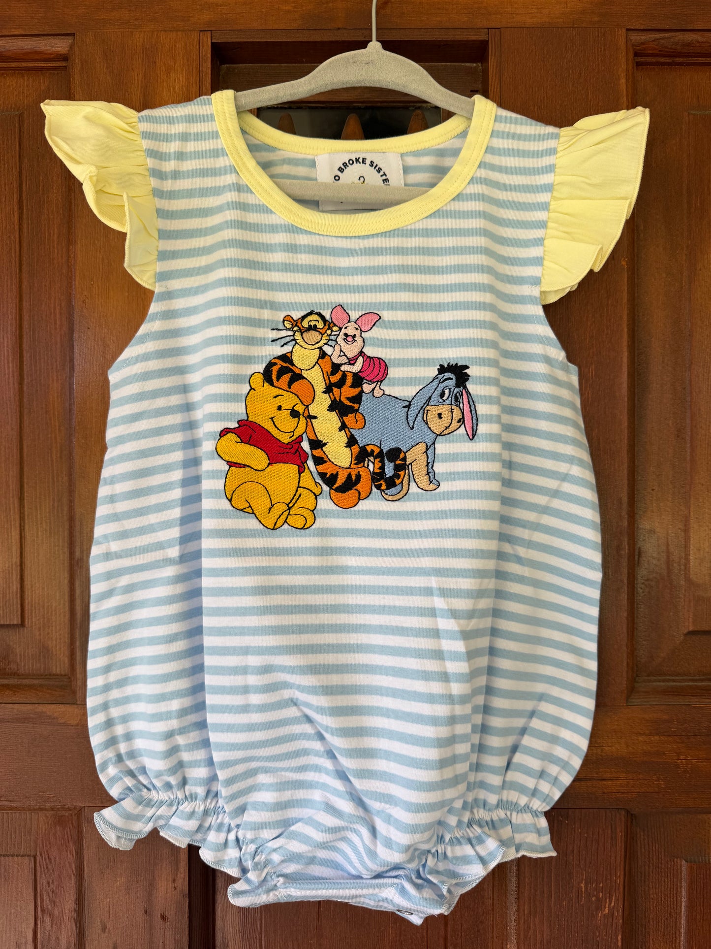 Blue Stripe Winnie & Friends