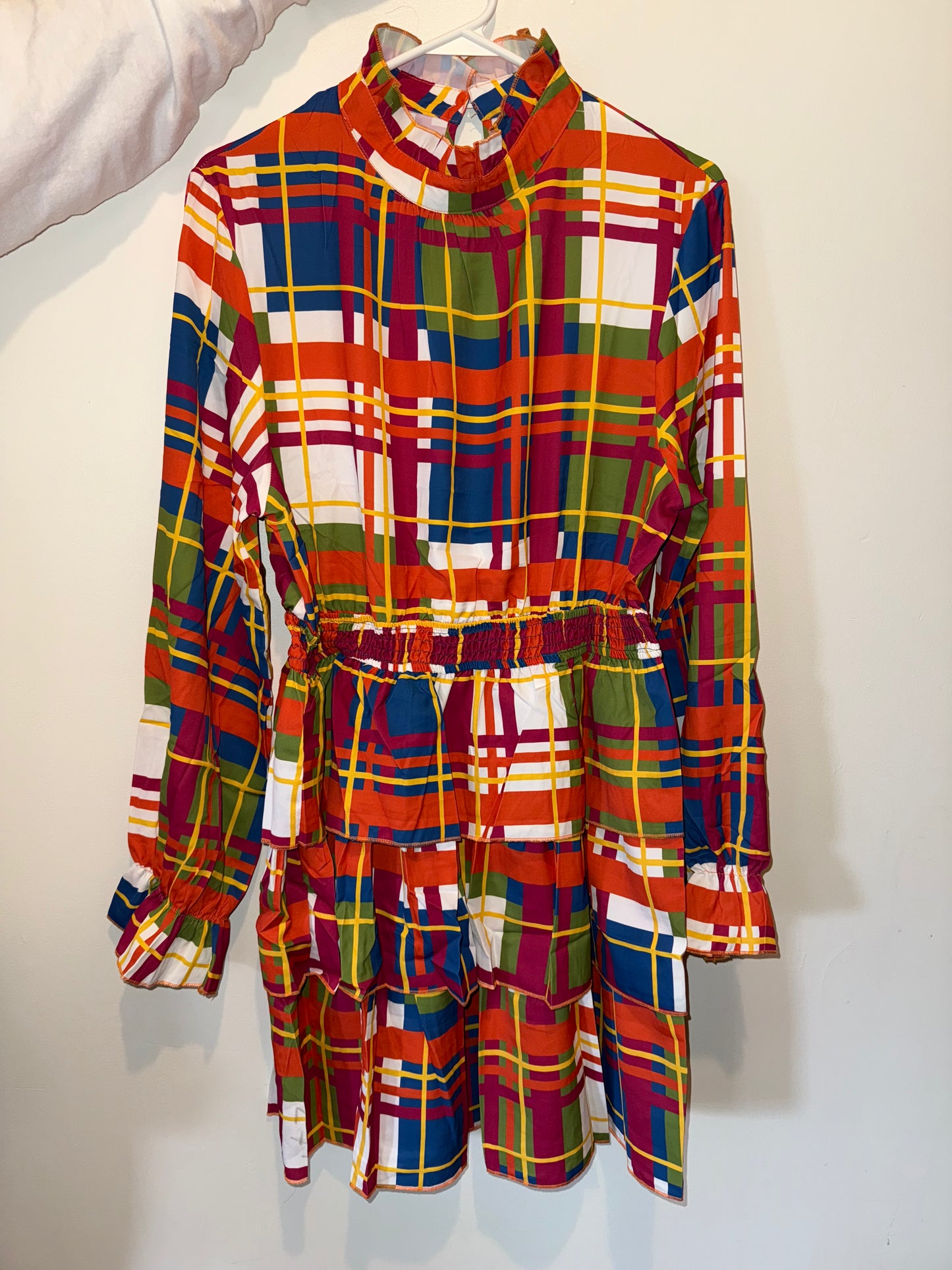 Retro Plaid Dress