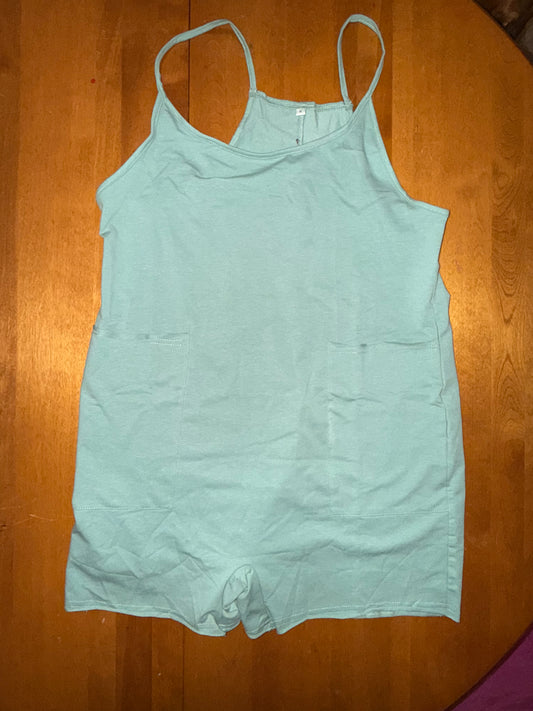 Sage Spaghetti Romper