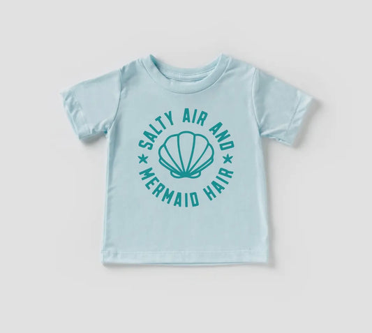 Salty Air and Mermaid Hair Kids T-shirt