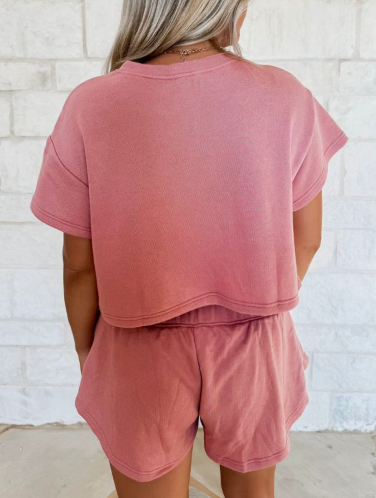 Blossom 2 Piece Cropped Tee & Ruffle Skort Set