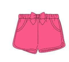 Girls Solid Cotton Shorts