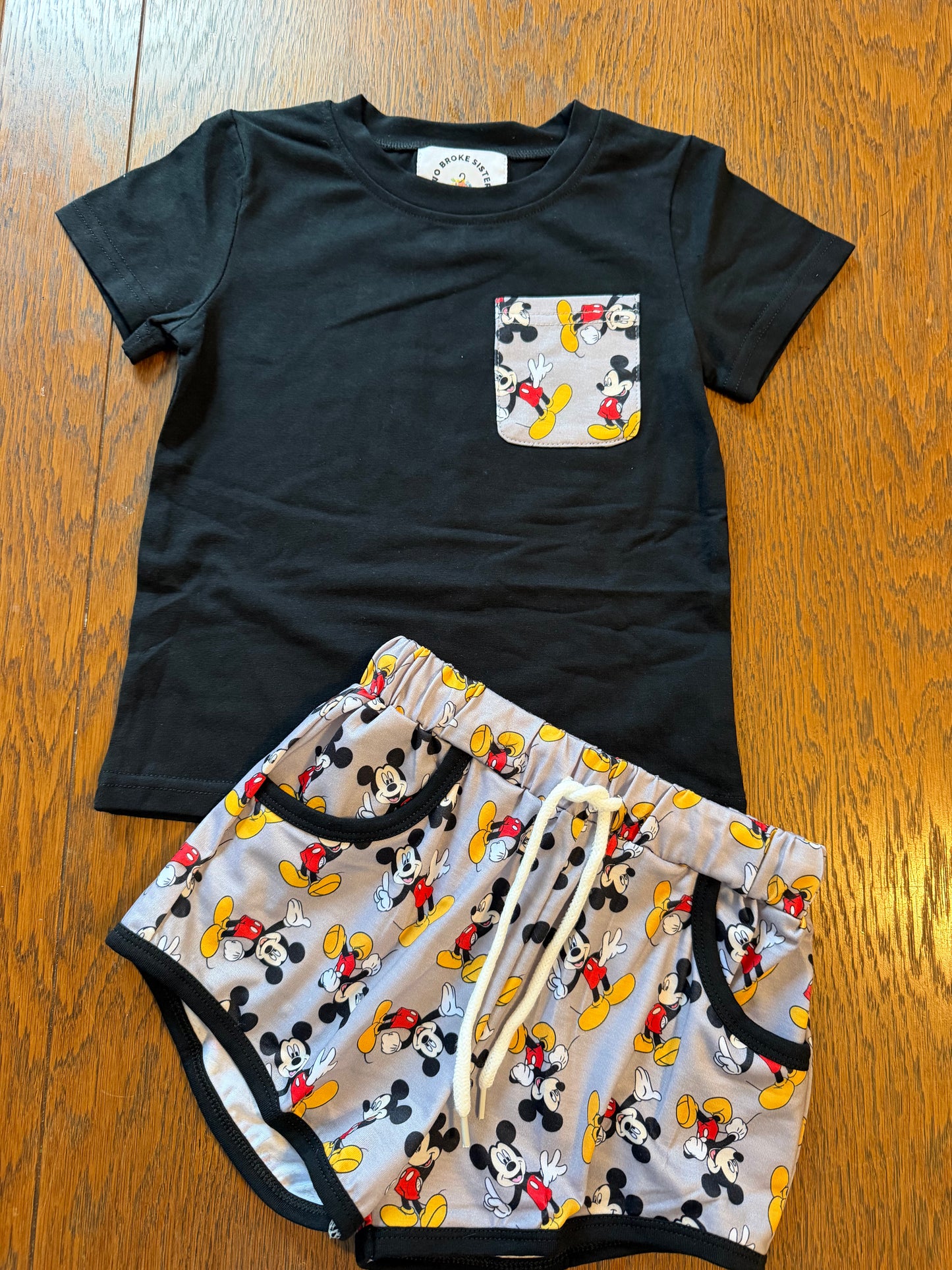Black & Grey MM Short Set