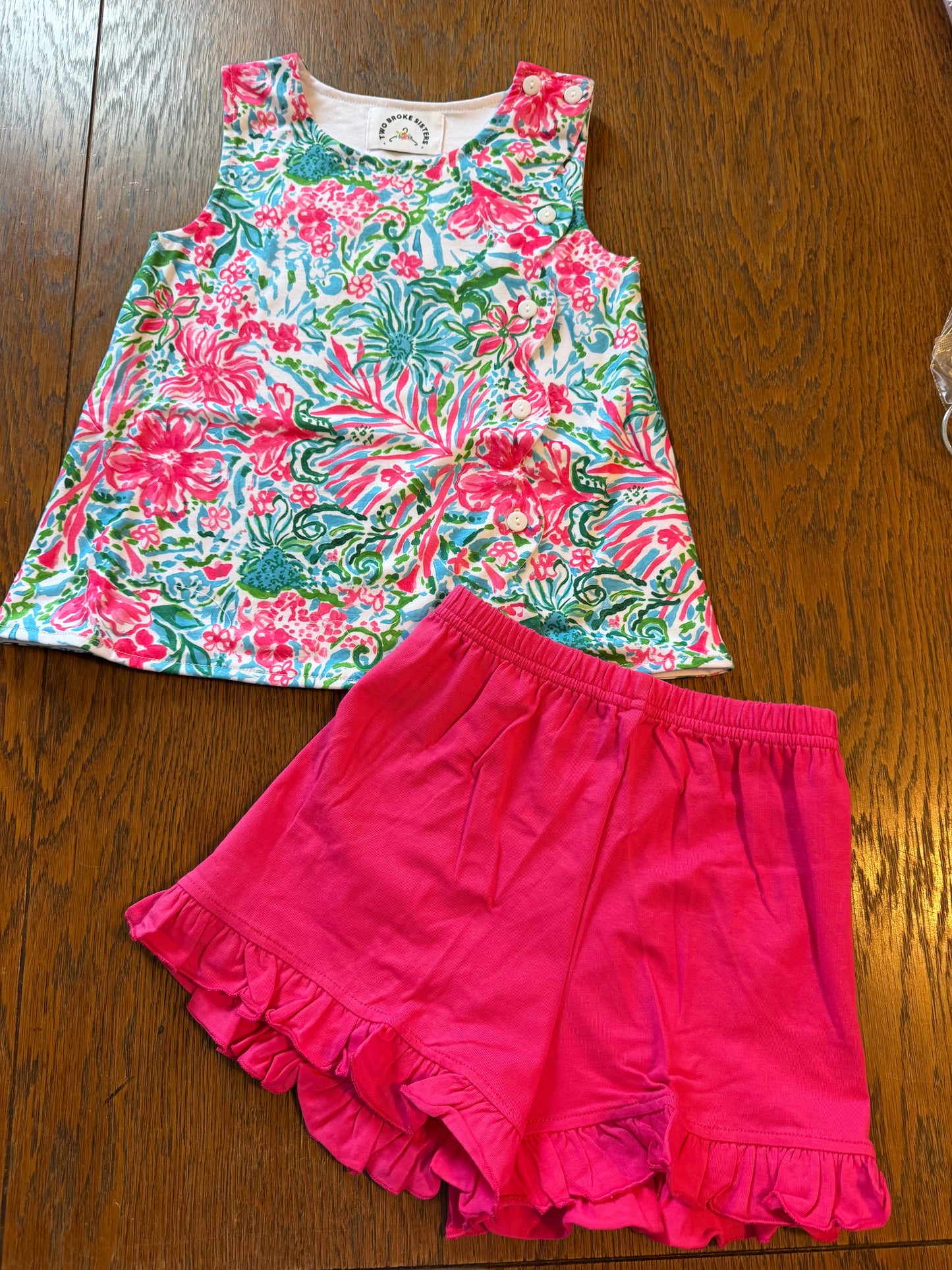 Lilly Inspired Pink Short Sets