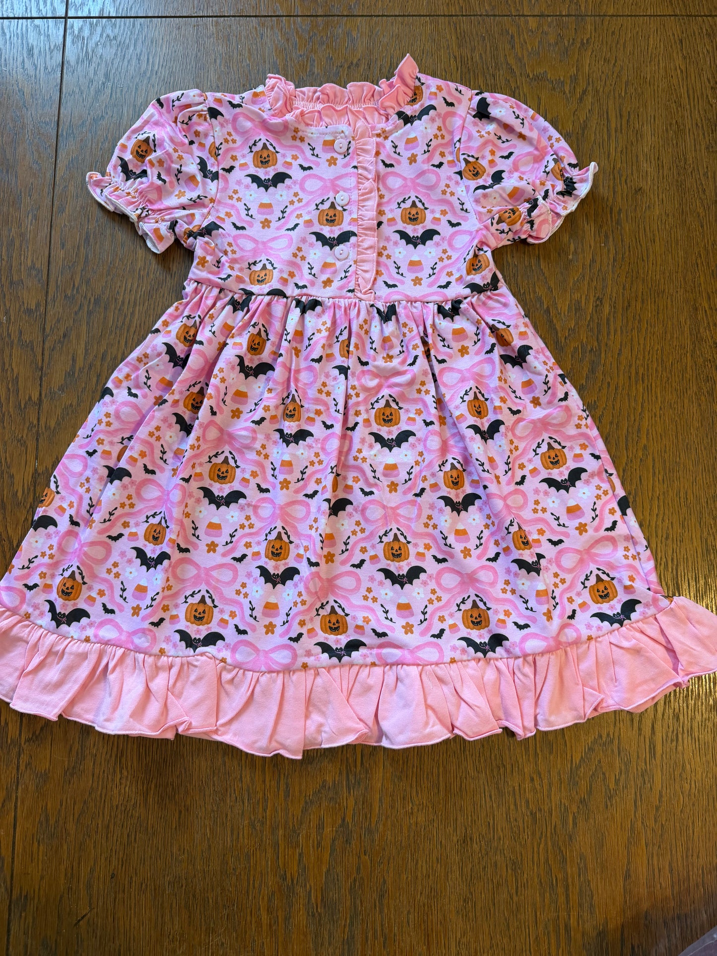 Pink Bats & Pumpkins Girls Pajamas