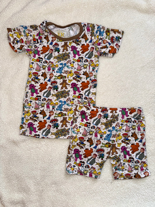 Multi Character Bamboo Short Set