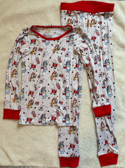 Bluey & T@rget Long Sleeve Bamboo Pajama Set