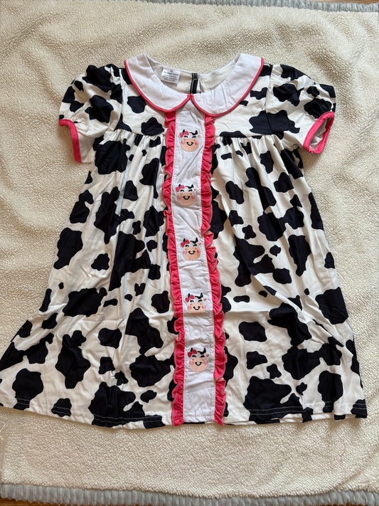 Cow Spot Pink Outline Dress