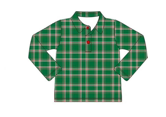 Classic Christmas Plaid Button Down Shirt