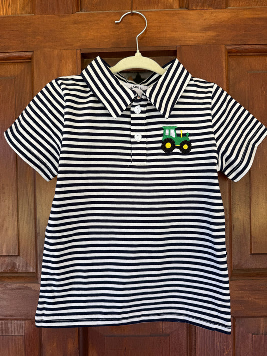 Boys Tractor Collared Shirt
