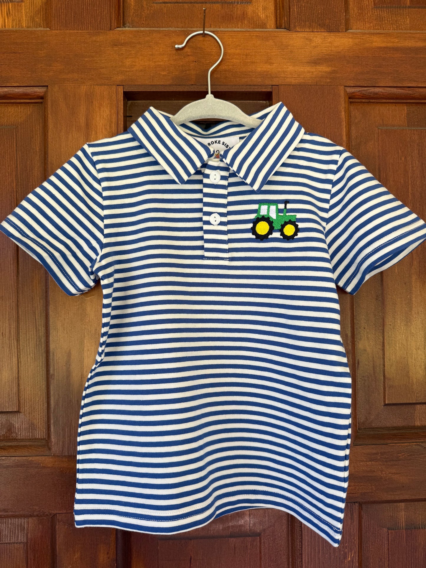 Boys Tractor Collared Shirt